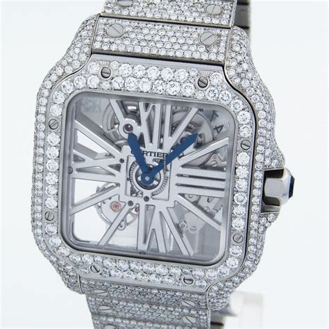 swiss cartier skeleton pocket watch buy|iced out cartier watch price.